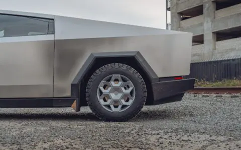 Tesla Cybertruck UP CYBRHEX Wheels in Satin Titanium Image 13
