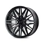 Vossen HF6-5- Tesla Cybertruck- Front view- Tinted gloss black