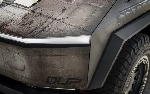 Salomondrin's Tesla Cyberbeast - UP-03 Beadlock Forged Wheels In Satin Titanium