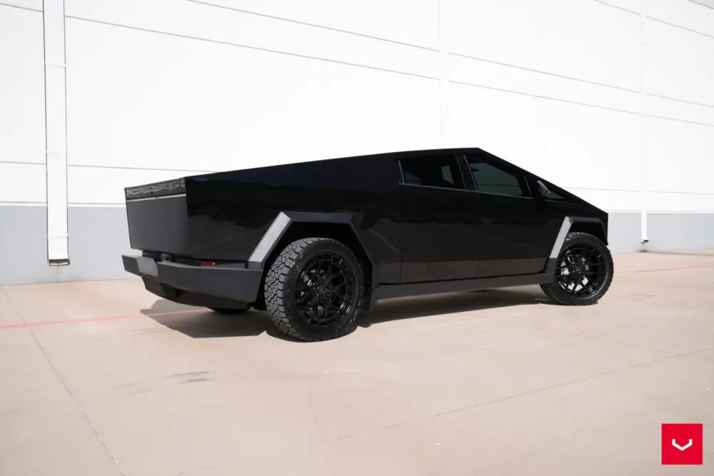 Black Tesla Cybertruck  – Vossen Hybrid Forged HFX-1 Wheels