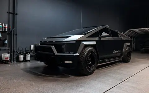 UP INVINCIBLE Cybertruck with Front and Rear Bumper UP-03 Beadlock Forged Wheels Roof Rails with Molle Panel Rack & 50in Light Bar