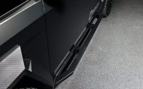 UP INVINCIBLE Cybertruck with Front and Rear Bumper UP-03 Beadlock Forged Wheels Roof Rails with Molle Panel Rack & 50in Light Bar