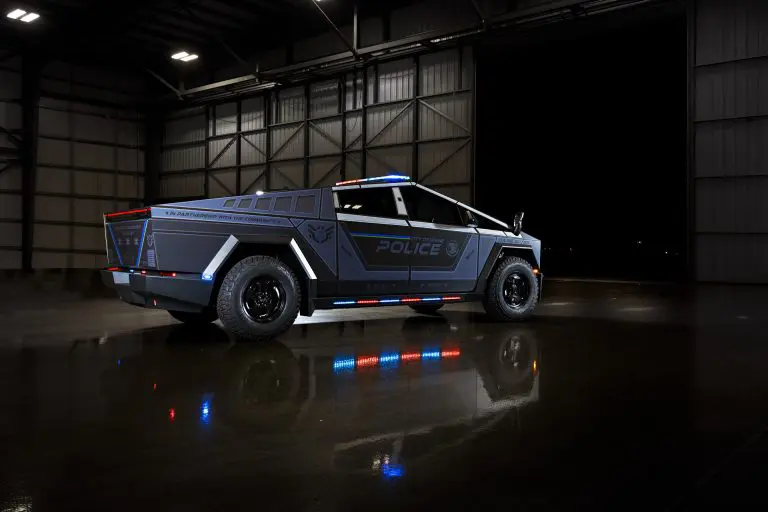 Irvine Police Department Tesla Cybertruck by Unplugged Performance UP.FIT PD Forged Wheels 10