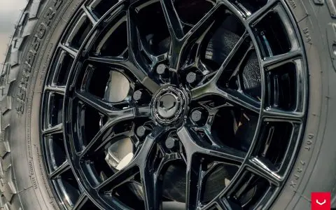 Satin Black Tesla Cybertruck - Vossen HFX-1 Wheels