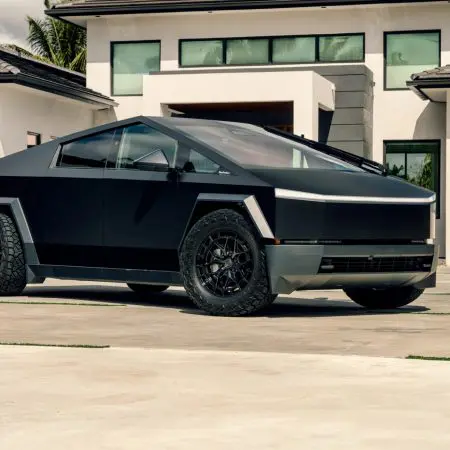 Satin Black Tesla Cybertruck – Vossen HFX-1 Wheels