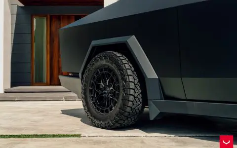Satin Black Tesla Cybertruck - Vossen HFX-1 Wheels