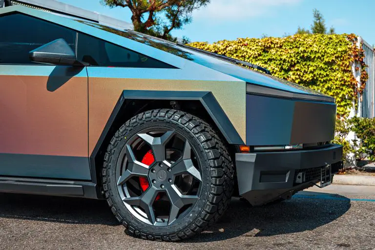 Tesla Cybertruck UP Forged CYBRSPOKE 24-Inch Satin Black Wheels and UP INVINCIBLE Steel Bumpers and Rock Sliders 1920px (10)