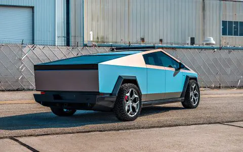 Tesla Cybertruck UP Forged CYBRSPOKE 24 Inch Satin Black Wheels and UP INVINCIBLE Steel Bumpers and Rock Sliders 1920px 7