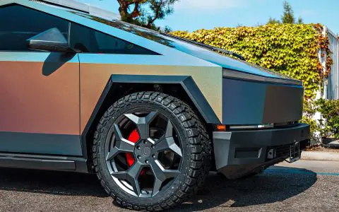 Tesla Cybertruck UP Forged CYBRSPOKE 24 Inch Satin Black Wheels and UP INVINCIBLE Steel Bumpers and Rock Sliders 1920px Blog Image 10