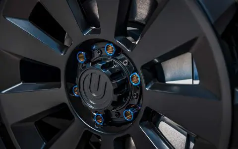 Tesla Cybertruck with 24-Inch UP Forged CYBRNOVA in Satin Black