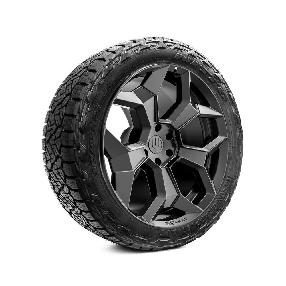 Tesla-Cybertruck-UP-Forged-CYBRSPOKE-Wheel-and-Tire-Package-Unplugged-Performance