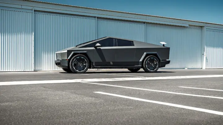 Magnesium Wrapped Tesla Cybertruck on UP Forged CYBRDISC Wheels