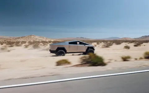 Unplugged Performance UP INVINCIBLE 2.5 Inch Lift Kit Tesla Cybertruck Desert Testing