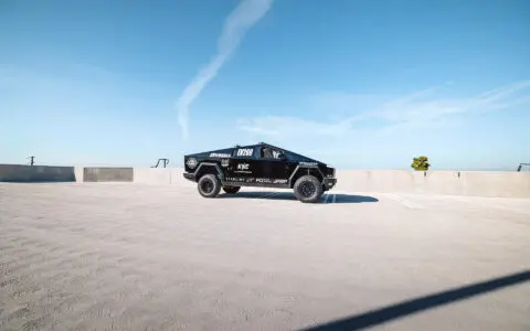 Unplugged Performance UP INVINCIBLE 2.5 Inch Lift Kit Tesla Cybertruck High Clearance Side Profile