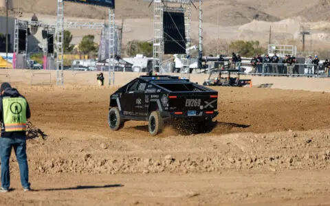 Unplugged Performance UP INVINCIBLE Tesla Cybertruck Mint 400 Dirt Roost