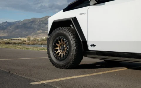 White-Tesla-Cybertruck-UP-03-Beadlock-Forged-Wheels-in-Custom-Finish-Satin-Bronze-Unplugged-Performance-Image-3-scaled.jpg