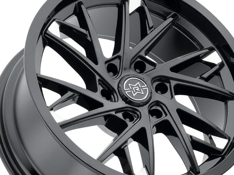 Digital Camo Wrapped Tesla Cybertruck - UP CYBERHEX Wheels in Satin Black