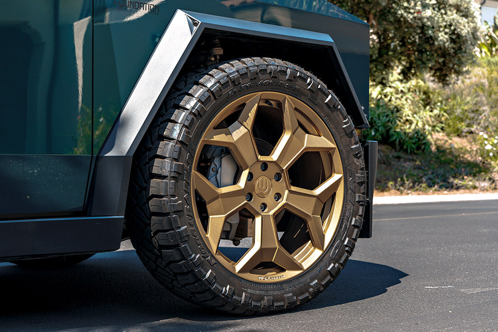 Tesla Cybertruck - Vossen HF6-2 Wheels in Satin Black